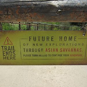 Tiger Trail - Future Asian Savannas Sign