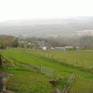 Veiw from Road down to Cefn-yr-Erw