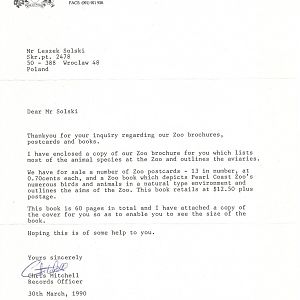 Pearl Coast Zoo - historical memorabilia