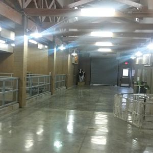 Indoor of new petting zoo.