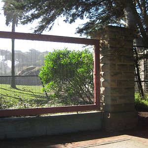 Viewing area outside entrance