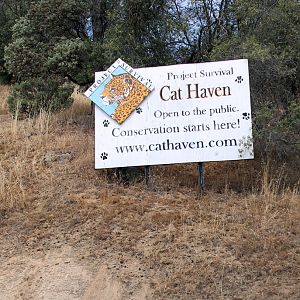 sign at driveway entrance