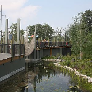 Land of Lemurs (New in 2017 and costing $8 million) - Walk-Through Exhibit Side View