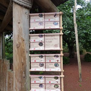 Signage in Tsavo Aviary