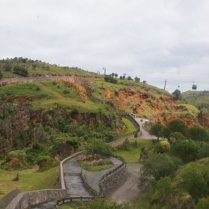 View Across Baboon Enclosure at Cabarceno, 08/07/17