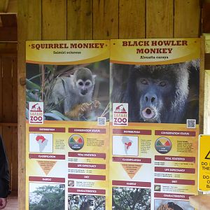 Signage examples in walkthrough enclosure 020817