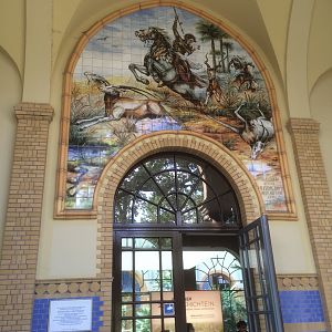 Entrance to the giraffe/antelope house