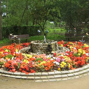 Vogelpark Niendorf - Flower display/fountain