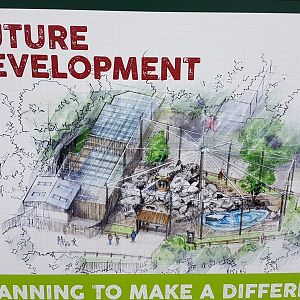Future development sign - black leopard enclosure
