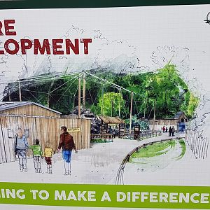 Future development sign - black leopard enclosure