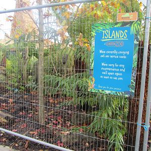 Sign Showing site of new Dusky Pademelon/Tree Kangaroo enclosure