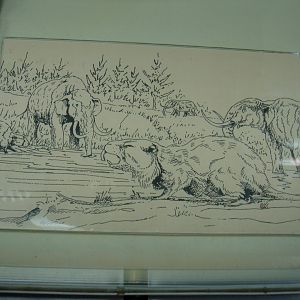 Giant beaver (Trogontherium) reconstruction