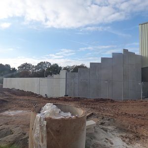 View towards new Chimpanzee outdoor enclosure