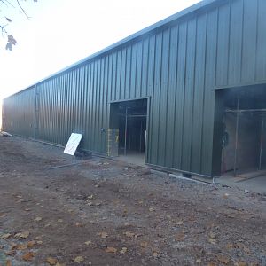 Back of new Chimpanzee house