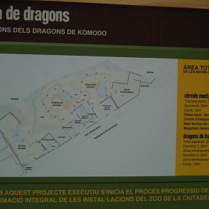 Terra de dragons: Map of the new Komodo dragon and muntjac exhibits