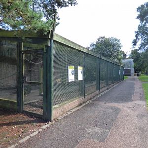 View of bird aviaries