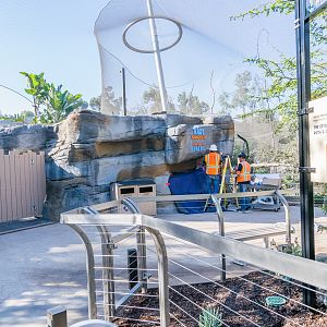 Putting on the finishing touches.