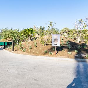 Signage on Front Street. Koala exhibit is to the left.