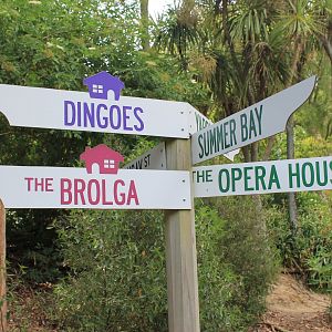 directional signage in Neighbours