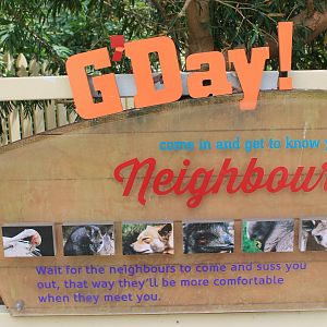 signage for Neighbours