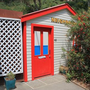 entrance to Neighbours, Australian walk-through enclosure