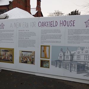 Signage around Oakfield House