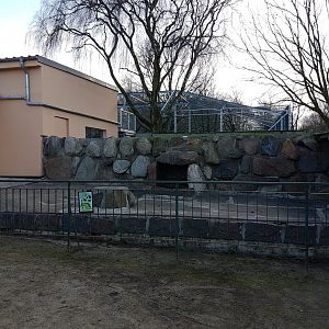 Former Barbary monkey-enclosure