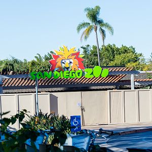 Front of the zoo construction