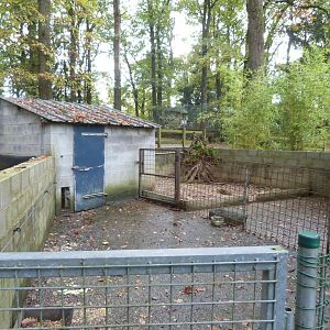 Porcupine enclosure - Parc animalier de Bouillon