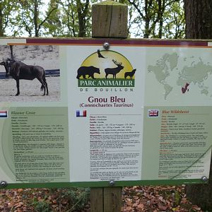 Pedagogical panel - Parc animalier de Bouillon