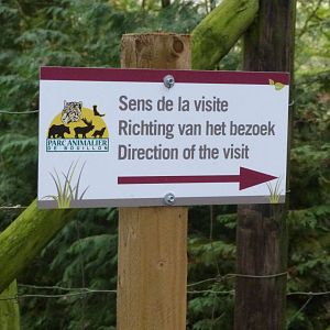 Sign post - Parc animalier de Bouillon