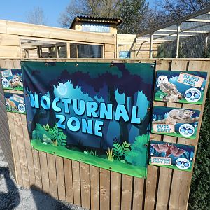 Signage outside 'Nocturnal Zone'