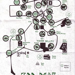 Akron Zoo 2000 Map