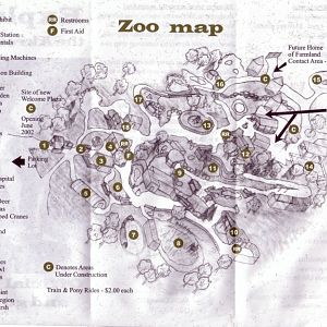 Akron Zoo 2001 Map