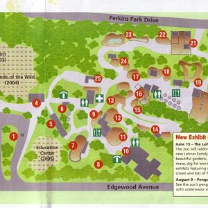 Akron Zoo 2003 Map