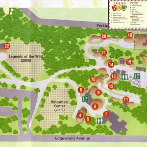 Akron Zoo 2004 Map