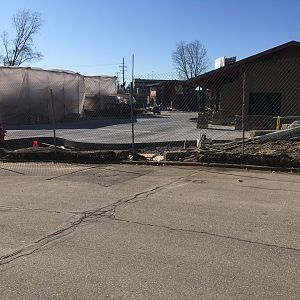 West Entrance + Otter Exhibit Construction