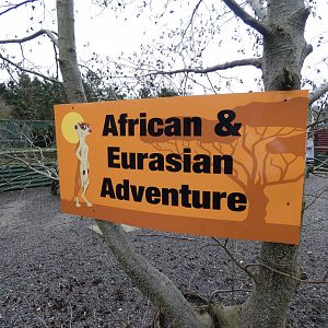 Signage for African & Eurasian Adventure