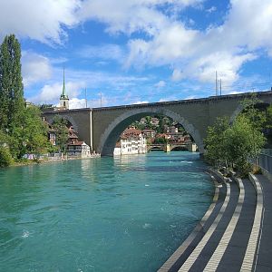 View from the bottom of the enclosure