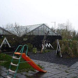 Play area - glass roofed building