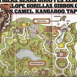 1986 Zoo Map