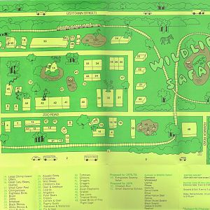1973 Zoo Map