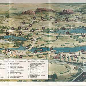 1970s Zoo Map