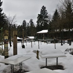 Giraffe/Ostrich Enclosure Viewing at Ljubljana Zoo, 07/03/18
