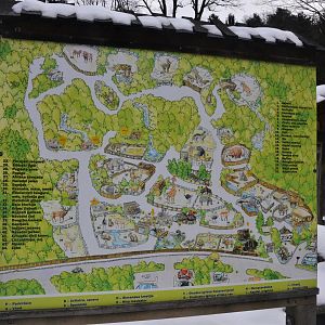 Zoo Map at Ljubljana Zoo, 07/03/18