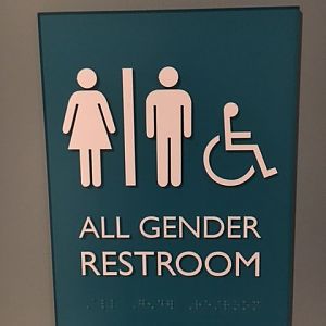 New Restroom Sign