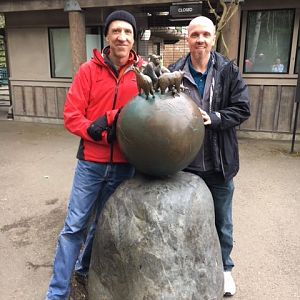 Two ZooChatters (just outside of the south entrance)