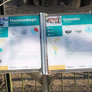 Tapir - Guanaco signs