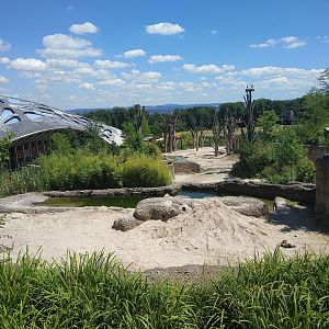 Elephant paddocks - top view