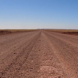 Outback desert road